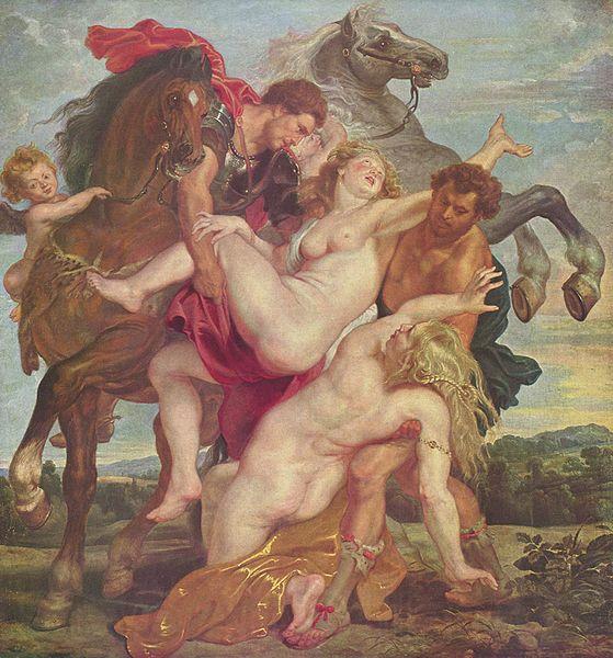 Peter Paul Rubens Raub der Tochter des Leukippos Norge oil painting art